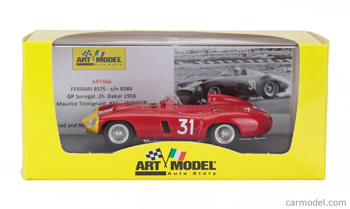 FERRARI 857 S N.14 CUBA 1957 P.HILL 1:43 Art Model Auto Competizione