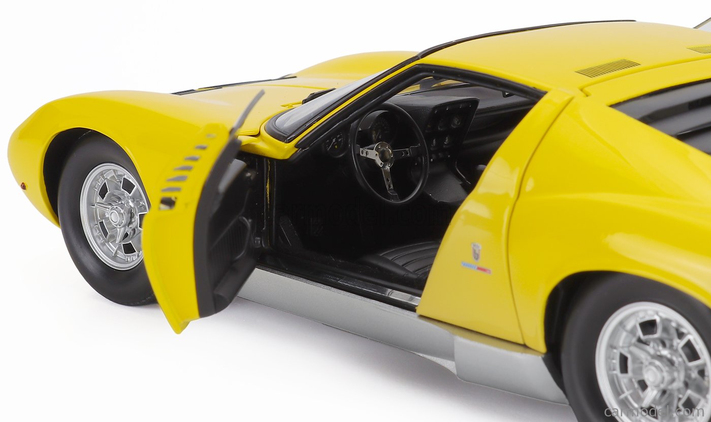 KYOSHO 08314Y Scale 1/18 | LAMBORGHINI MIURA P400 1968 YELLOW SILVER