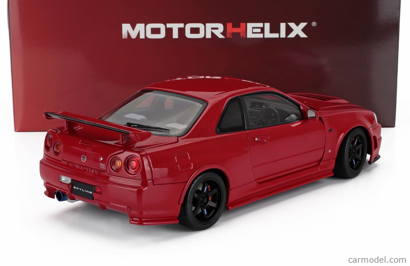 Nissan Skyline GT-R R34 1/18 スケールモデル MOTORHELIX 1:18 Nissan Skyline GT-R R34 CRS VER Simulation