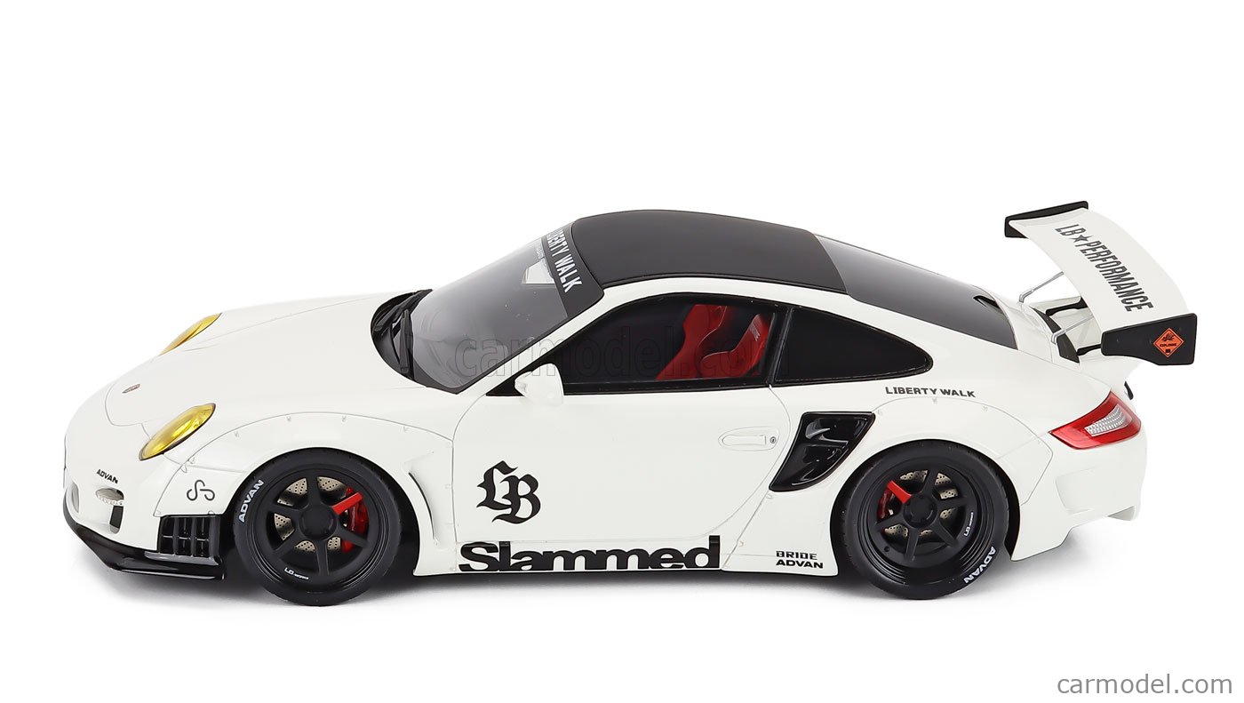 ポルシェ997 LBワークス 1/18 GTスピリット 京商 GT Spirit 2024 Porsche 911 997 Turbo LB Works White 1:18 – STM Diecast