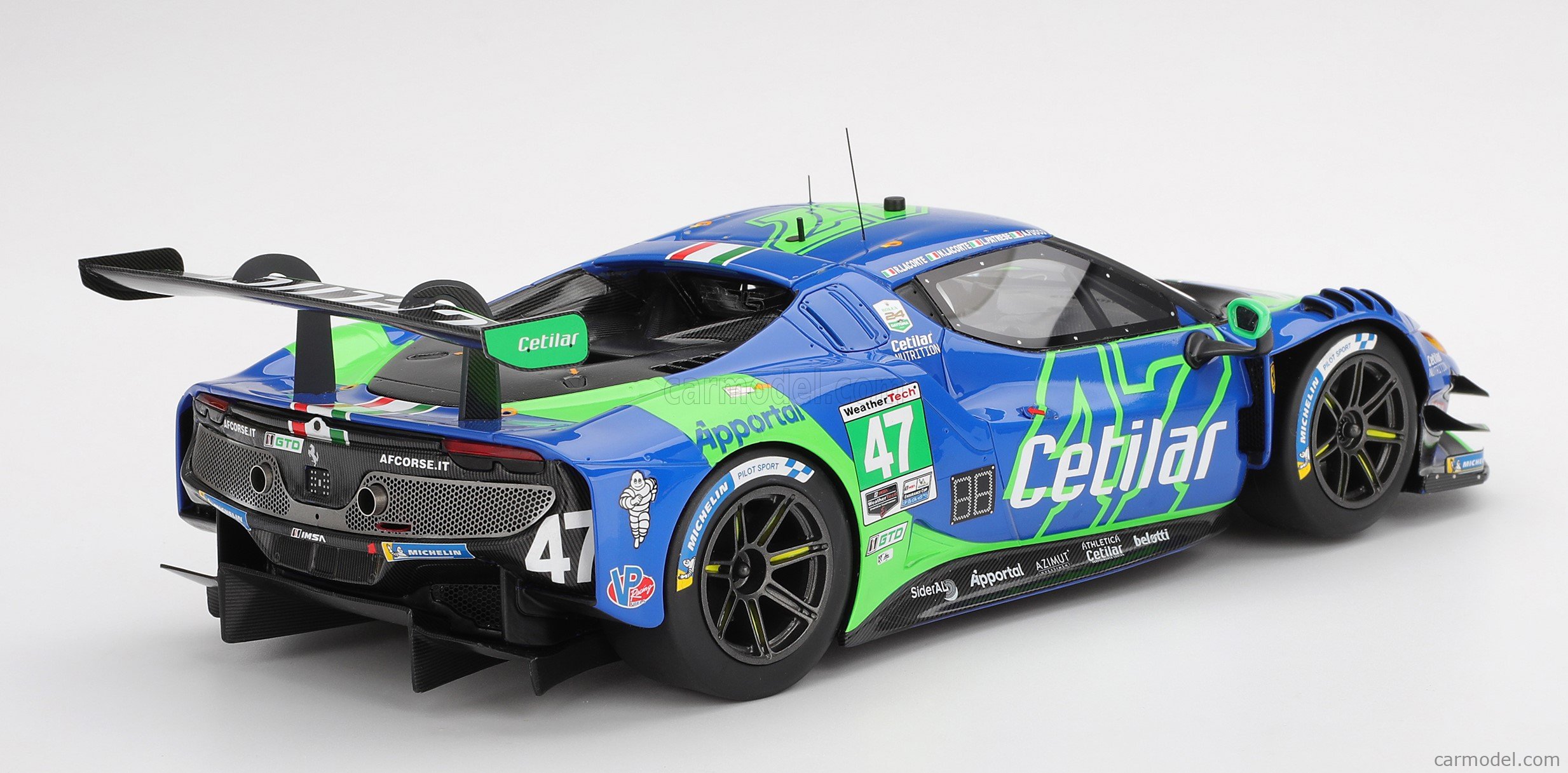 BBR Ferrari 296 GT3 Cetilar 47 ミニカー IMSA 2025 Ferrari 296 GT3 CETILAR RACING #47 Fuoco/N. Lacorte/R