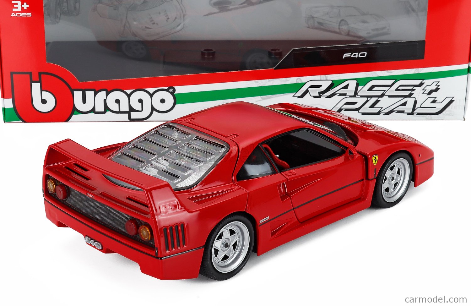 BURAGO 18-16023R Scale 1/18 | FERRARI F40 1987 RED