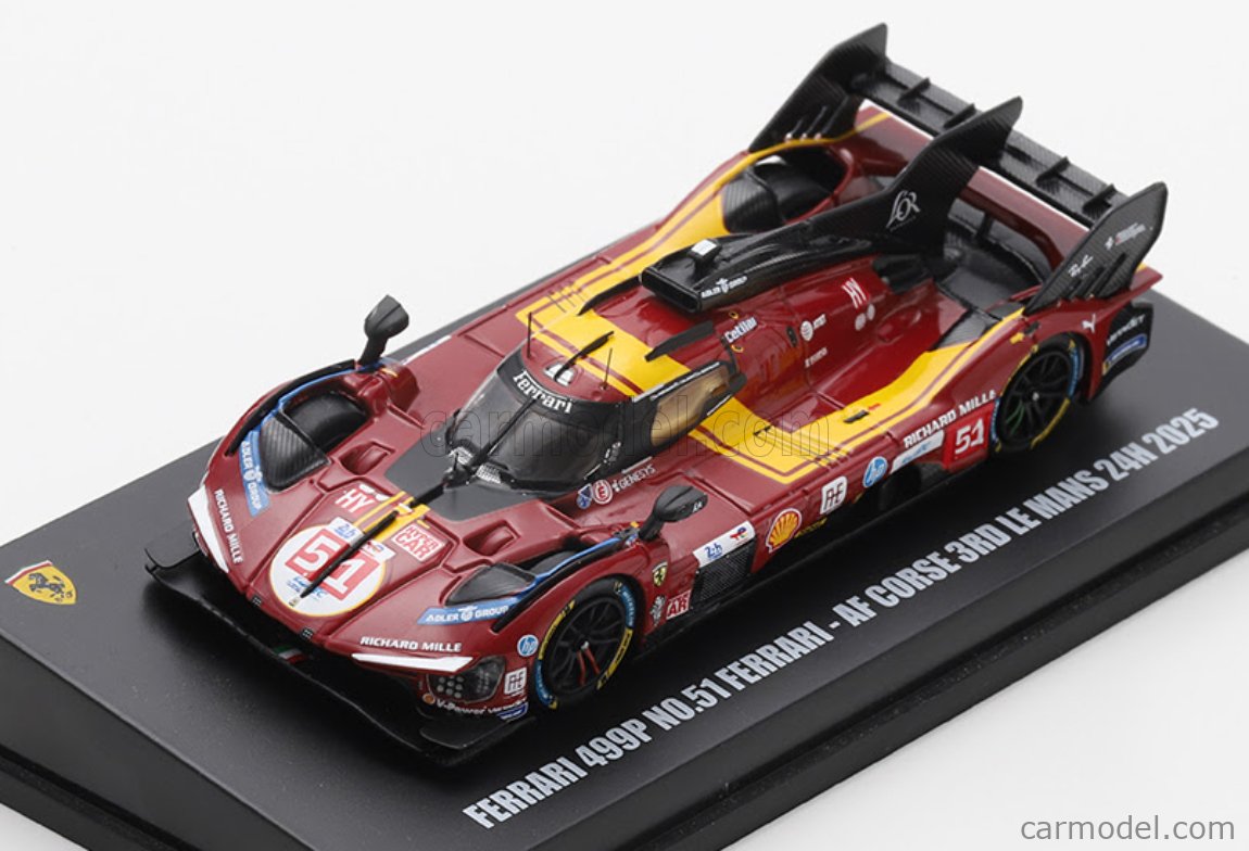 LOOKSMART LS64008LM Масштаб 1/64 | FERRARI 499P 3.0L TURBO V6 TEAM
