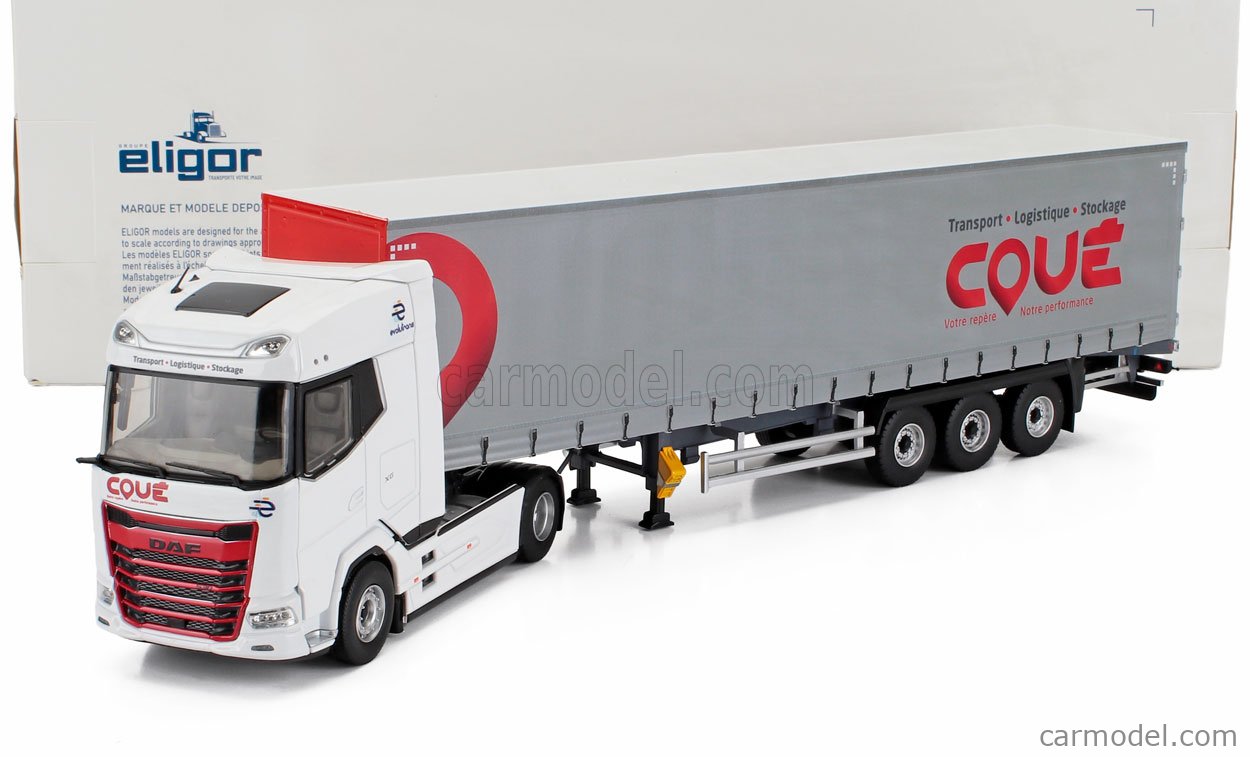 CAMION ELIGOR Daf Xf 105 Space Cab Tautliner Transports Staf 1/43 EUR