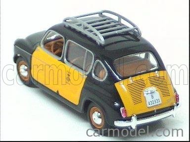 Solido SEAT 800 Berlina Taxi Barcelona 1965-1:43 Made in China Fiat 600 