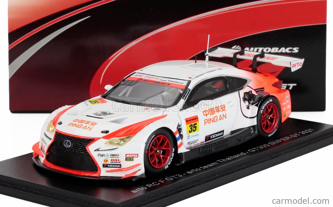 Lexus Car Gt300 1/43 Spark 2022 Lexus K-tunes RC F GT3 K-tunes Racing