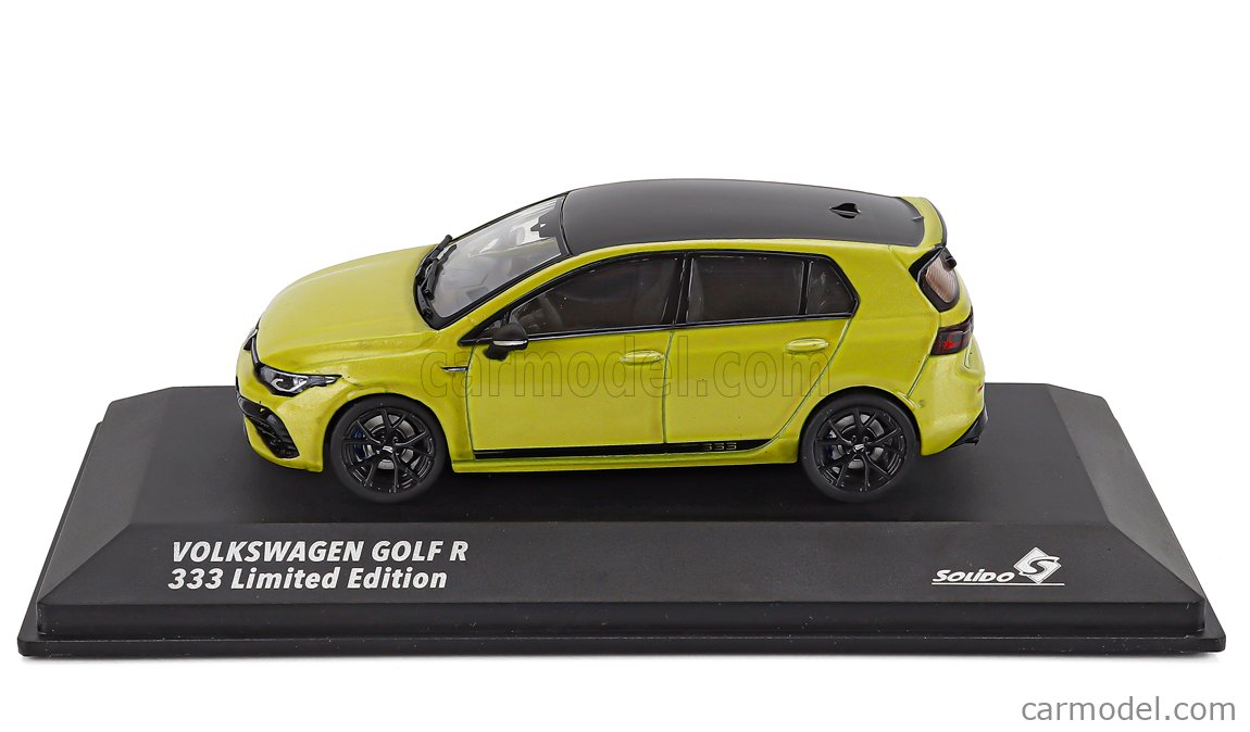 SOLIDO 4311804 Scale 1/43 | VOLKSWAGEN GOLF VIII R 2022 YELLOW