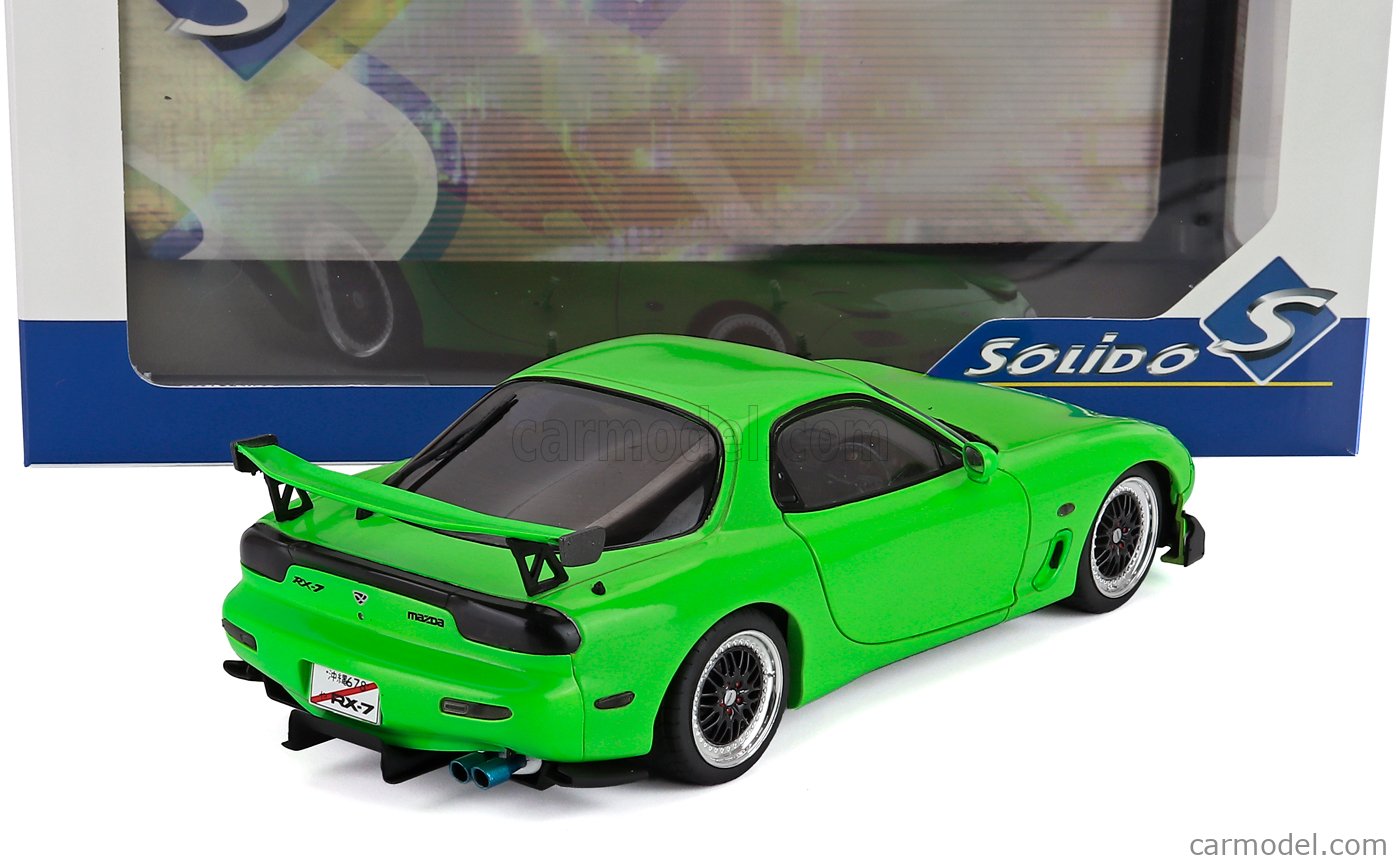 SOLIDO 1810606 Scale 1/18 | MAZDA RX-7 (FD3RS) WORKS COUPE 1999 GREEN