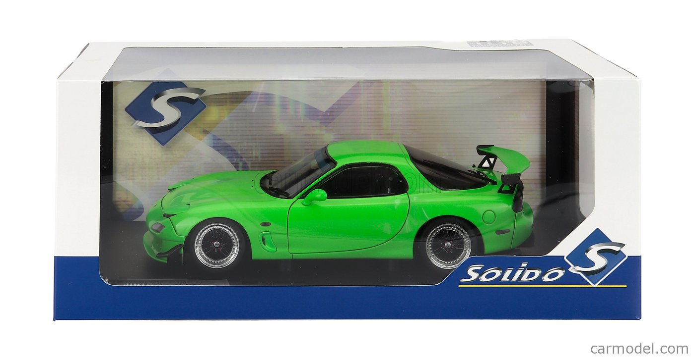 SOLIDO 1810606 Scale 1/18 | MAZDA RX-7 (FD3RS) WORKS COUPE 1999 GREEN