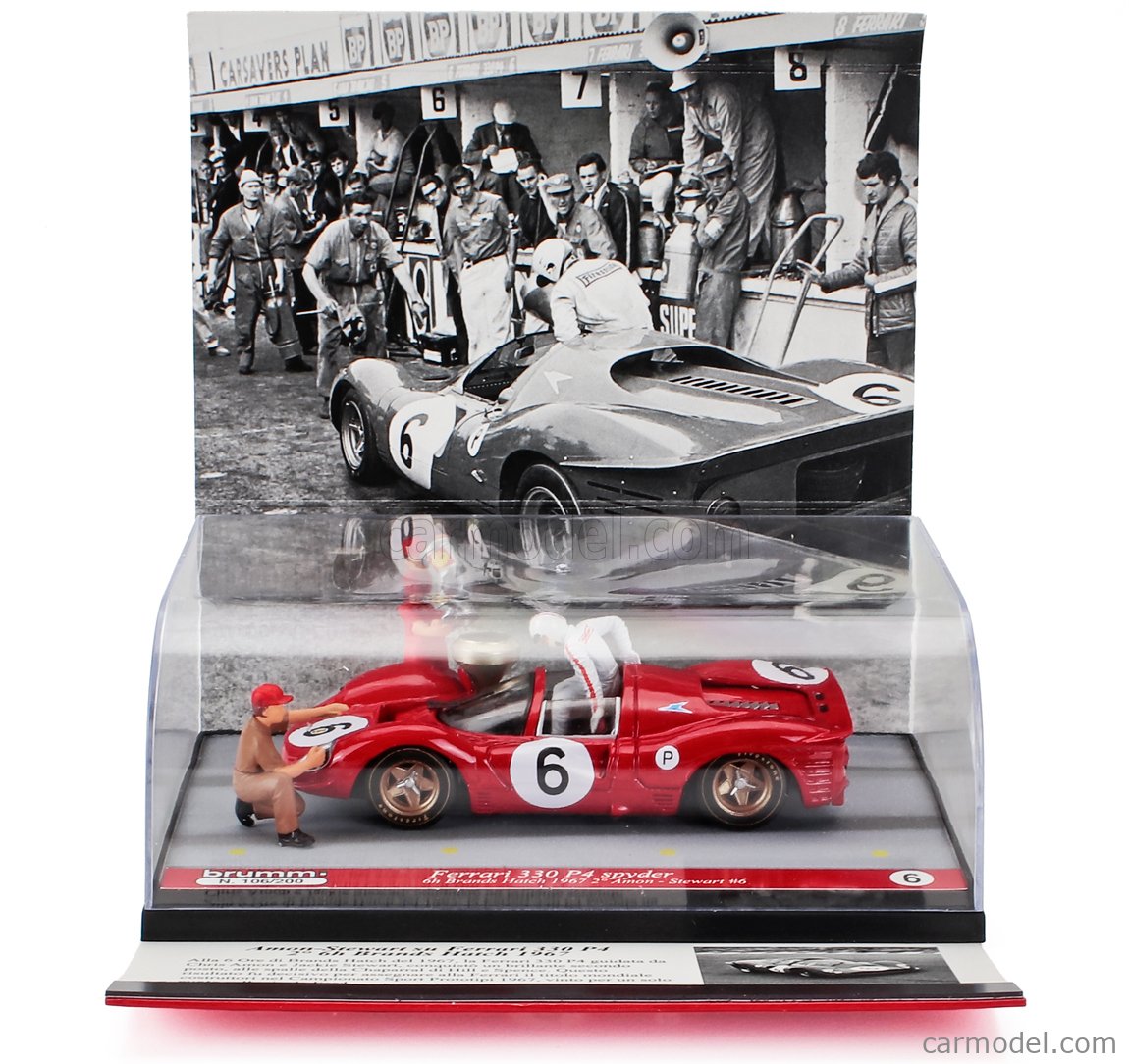 BRUMM S25/09 Scale 1/43 | FERRARI DIORAMA 330P4 4.0L V12 SPIDER