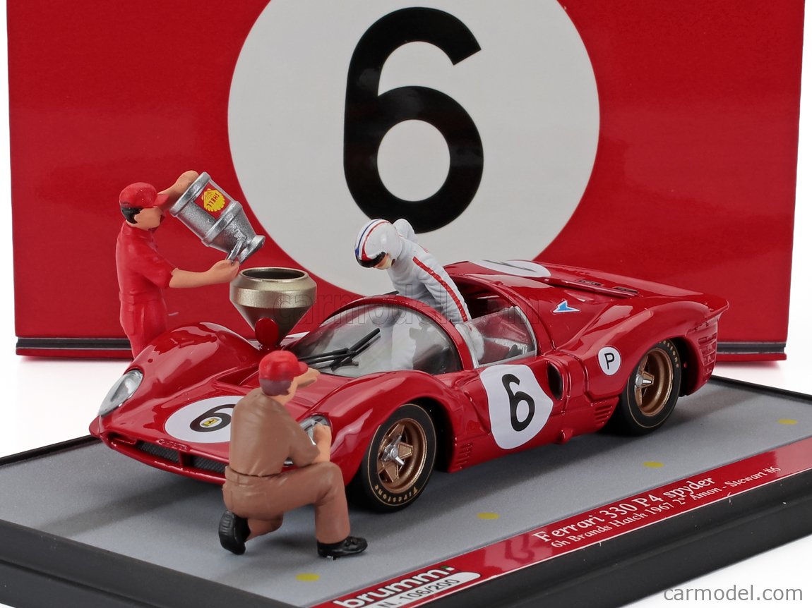 BRUMM S25/09 Scale 1/43 | FERRARI DIORAMA 330P4 4.0L V12 SPIDER