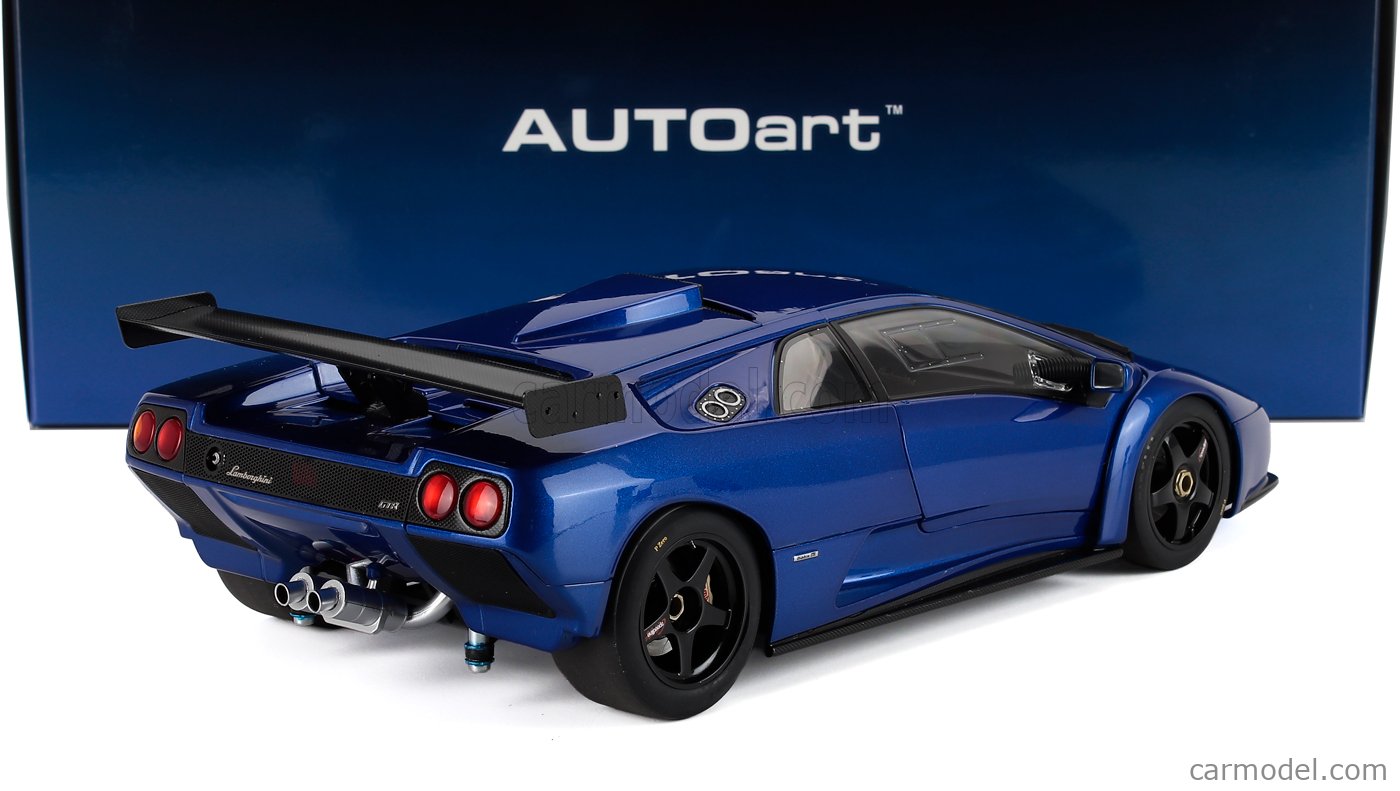 AUTOART 79135 Scale 1/18 | LAMBORGHINI DIABLO GTR 1999 MONTEREY BLUE