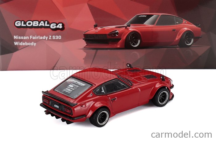 NISSAN FAIRLADY Z-L (S30) 1970 赤 TARMAC T64G-062-RE Escala 1/64 | NISSAN FAIRLADY Z (S30) COUPE
