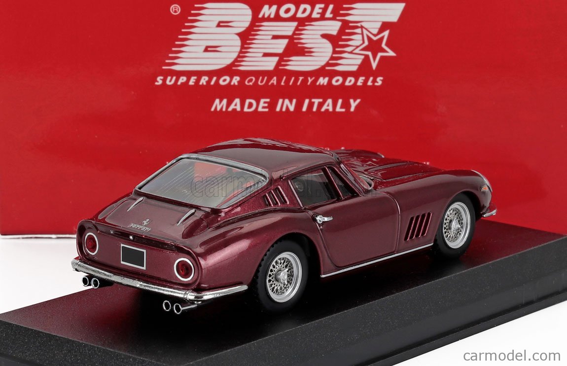 BEST-MODEL 9877 Scale 1/43 | FERRARI 275 GTB/4 COUPE 1967 RED MET