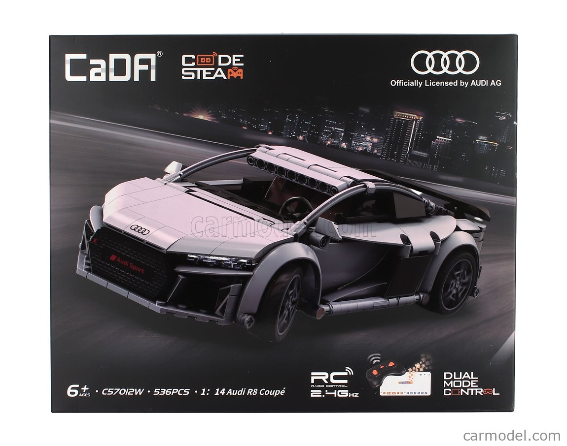 CADA DBLC57012W Scale 1/16 | AUDI RC R8 COUPE 2020 GREY