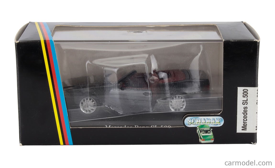 Miniature Schabak 1/43 Mercedes SL R129 Gris Métal - Occasion Boîte