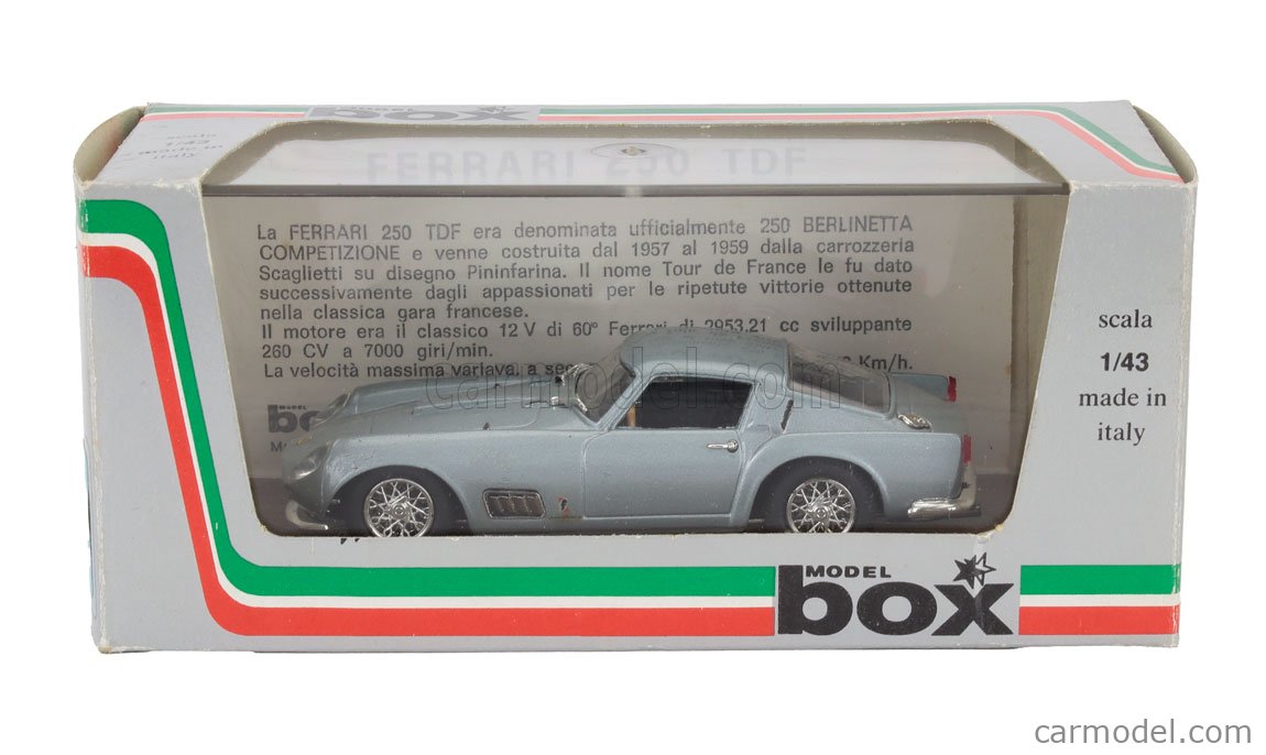 BOX-MODEL 8425 Scale 1/43 | FERRARI 250 TDF STRADALE 1960 LIGHT