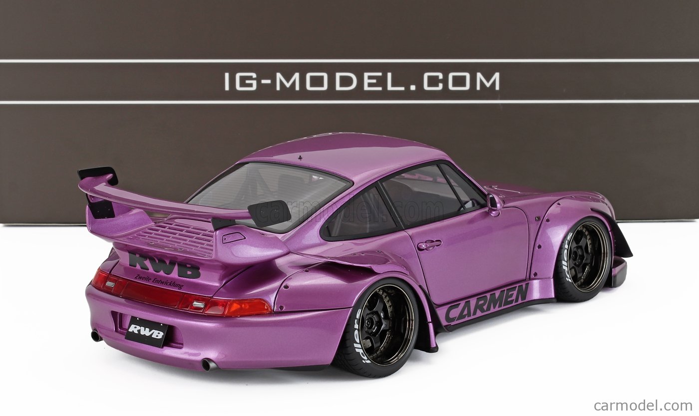 1/18 ポルシェ 911 (993) RWB Rauh-Welt パープル 高 品質