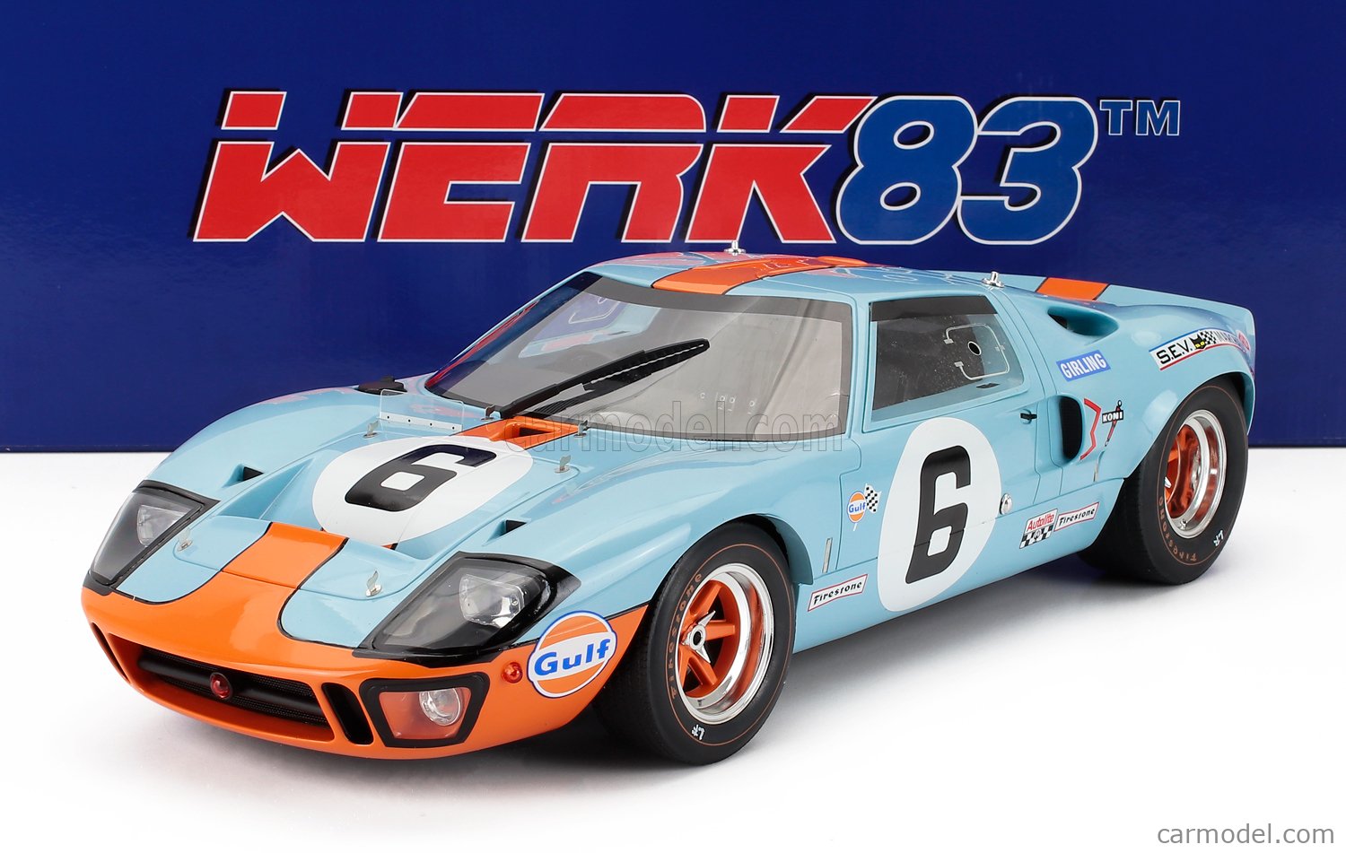 WERK83 W1201501 Scale 1/12 | FORD USA GT40 4.9L V8 TEAM JW
