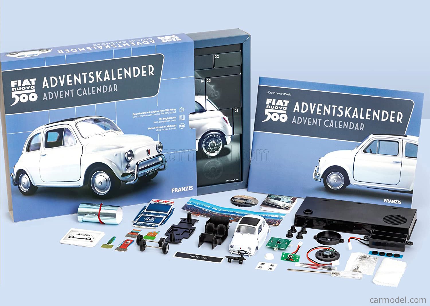 Calendrier De L'Avent Citroën 2CV Vert 1/38 Franzis - Modèle Réduit Neuf - Fabricant Ixo