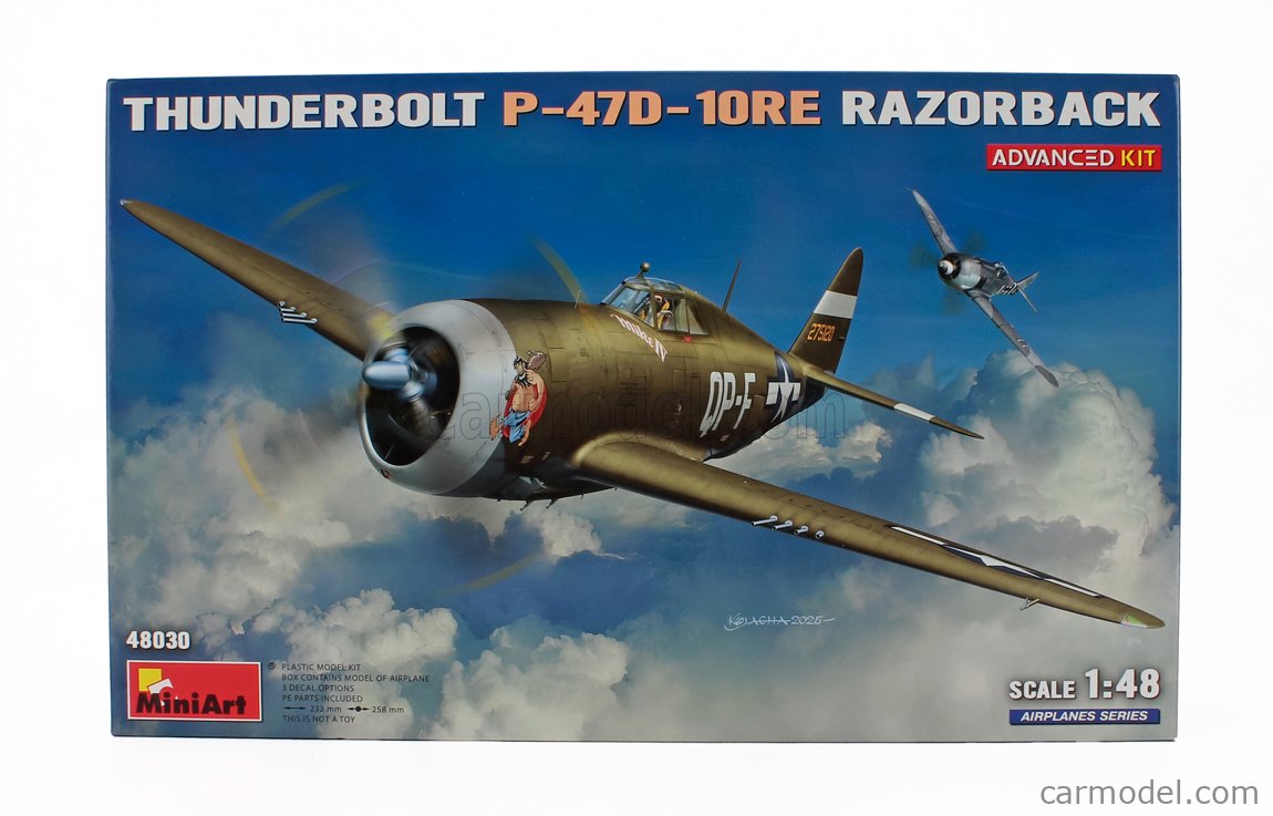Plane Razor Back MINIART 48030 Масштаб 1/48 | DRAGON WINGS P-47D-10RE RAZORBACK ...