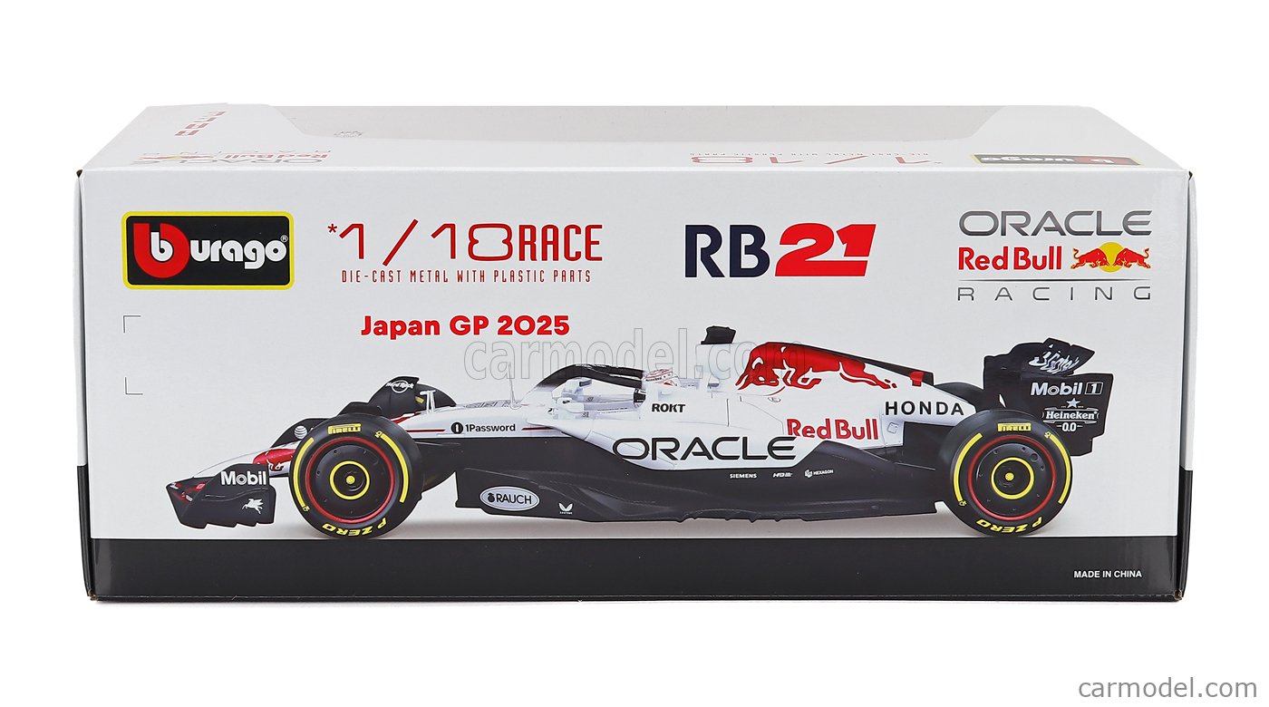 BURAGO 18-18005-J-1 Scale 1/18 | RED BULL F1 RB21 TEAM ORACLE RED
