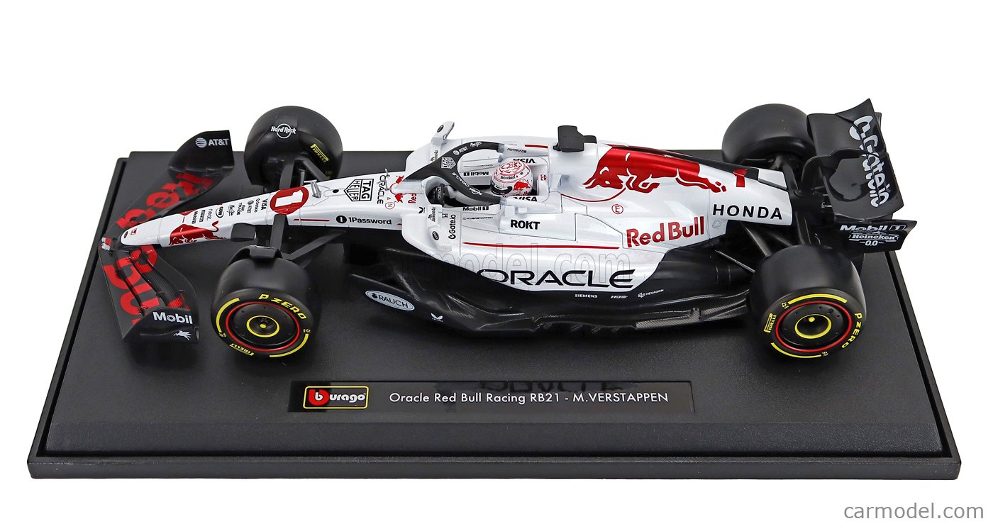BURAGO 18-18005-J-1 Scale 1/18 | RED BULL F1 RB21 TEAM ORACLE RED