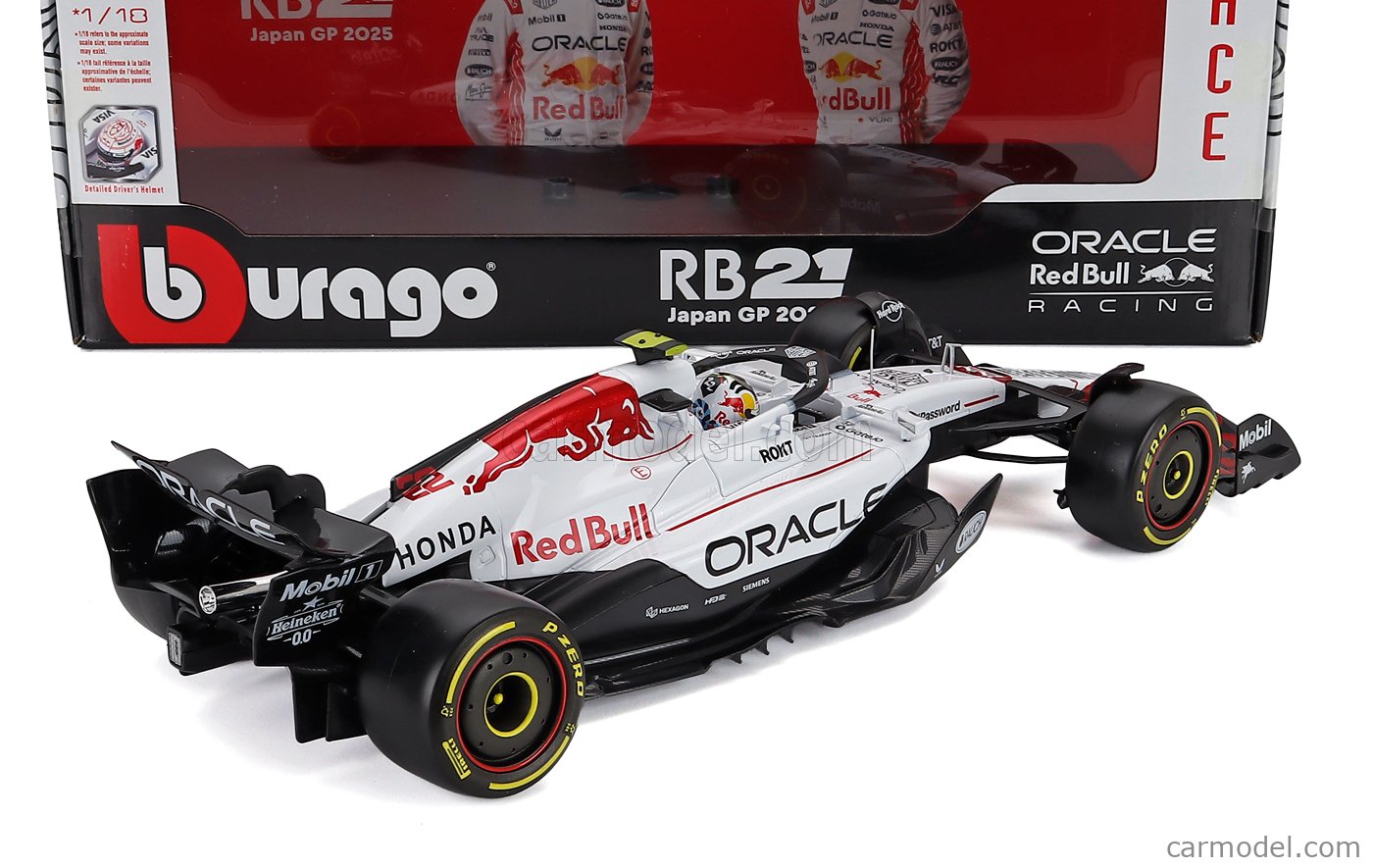 BURAGO 18-18005-J-22 Scale 1/18 | RED BULL F1 RB21 TEAM ORACLE RED