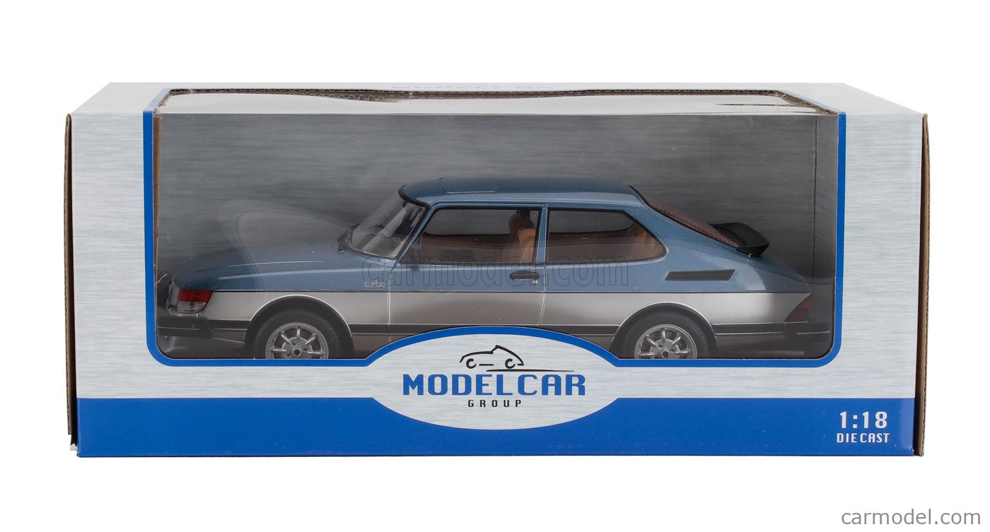 Saab 900 Turbo 1981 Blanche - MCG 1/18 - Métal - Collection Neuve