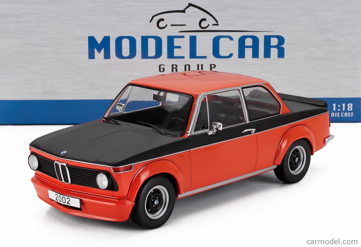 MCG MCG18150MCW-R Scale 1/18 | BMW 2002 TURBO 1974 ORANGE BLACK