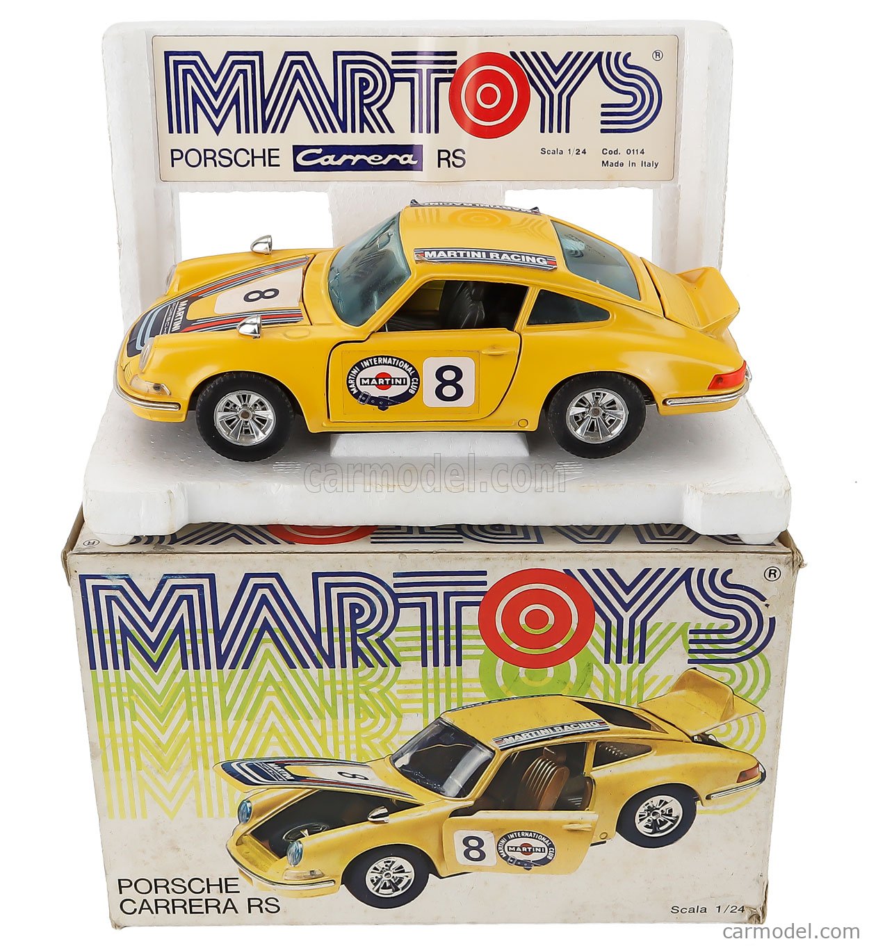 BURAGO MARTOYS 0114 Scala 1/24 | PORSCHE 911 CARRERA RS MARTINI N
