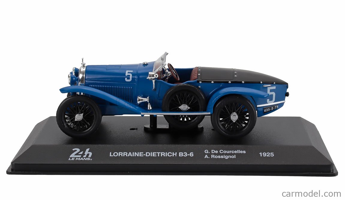 Die cast 1/43 Lorraine-Dietrich B3-6 24H Le Mans 1925 by Ixo - Dak
