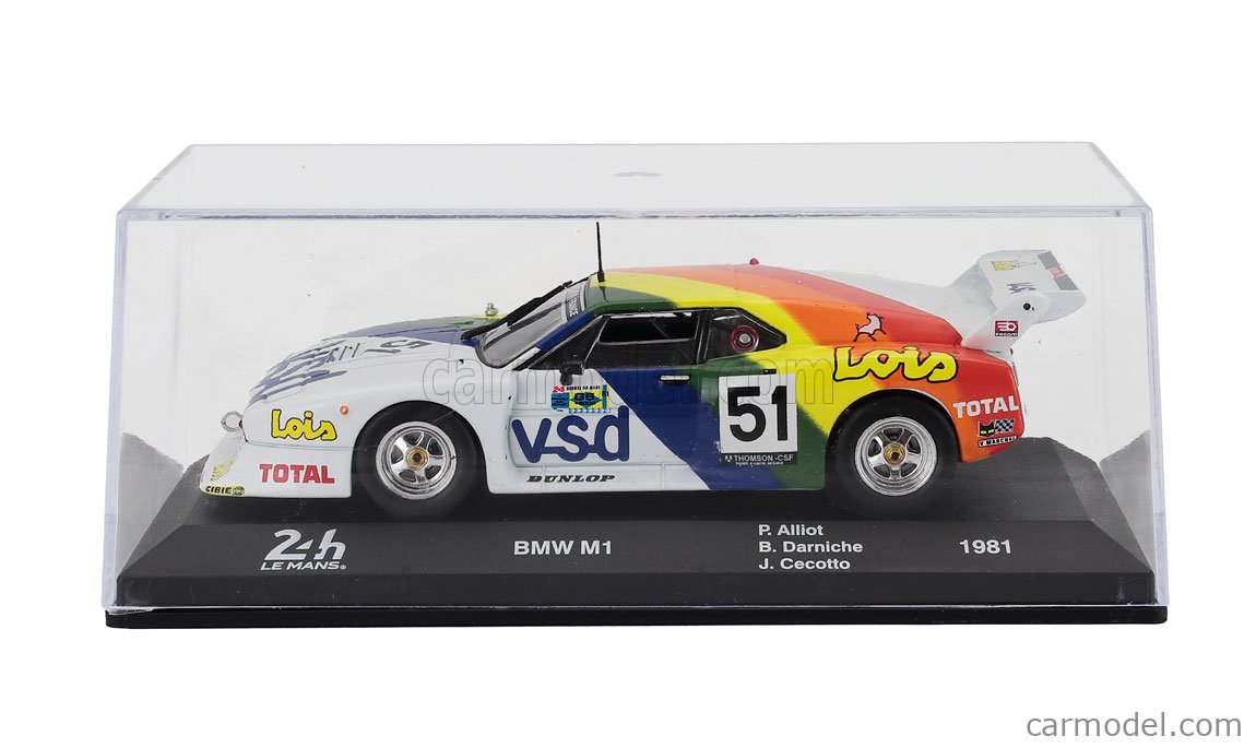 Mini Racing BMW M1 GV5 – Modèle Réduit 1/43 Le Mans 1981 En Métal