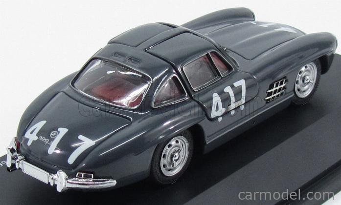 SCHUCO 02455 Scale 1/43 | MERCEDES BENZ 300 SL N 417 MILLE MIGLIA 1955 GREY