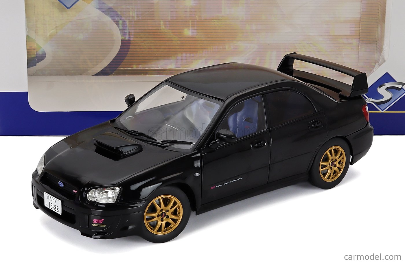 SOLIDO 1812305 Scale 1/18 | SUBARU IMPREZA WRX STi 2003 BLACK