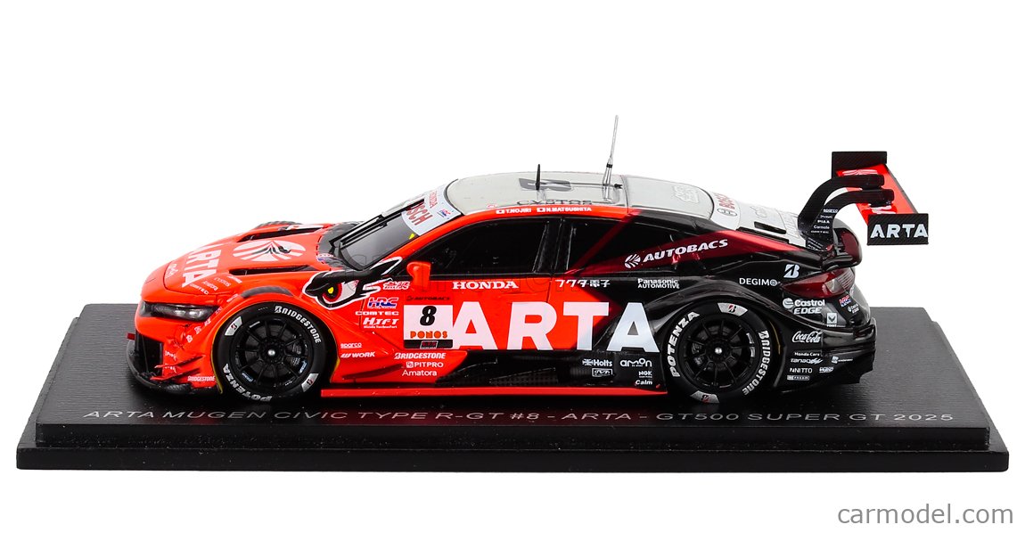SPARK-MODEL 43SGT25008 Scale 1/43 | HONDA CIVIC TYPE R-GT TEAM