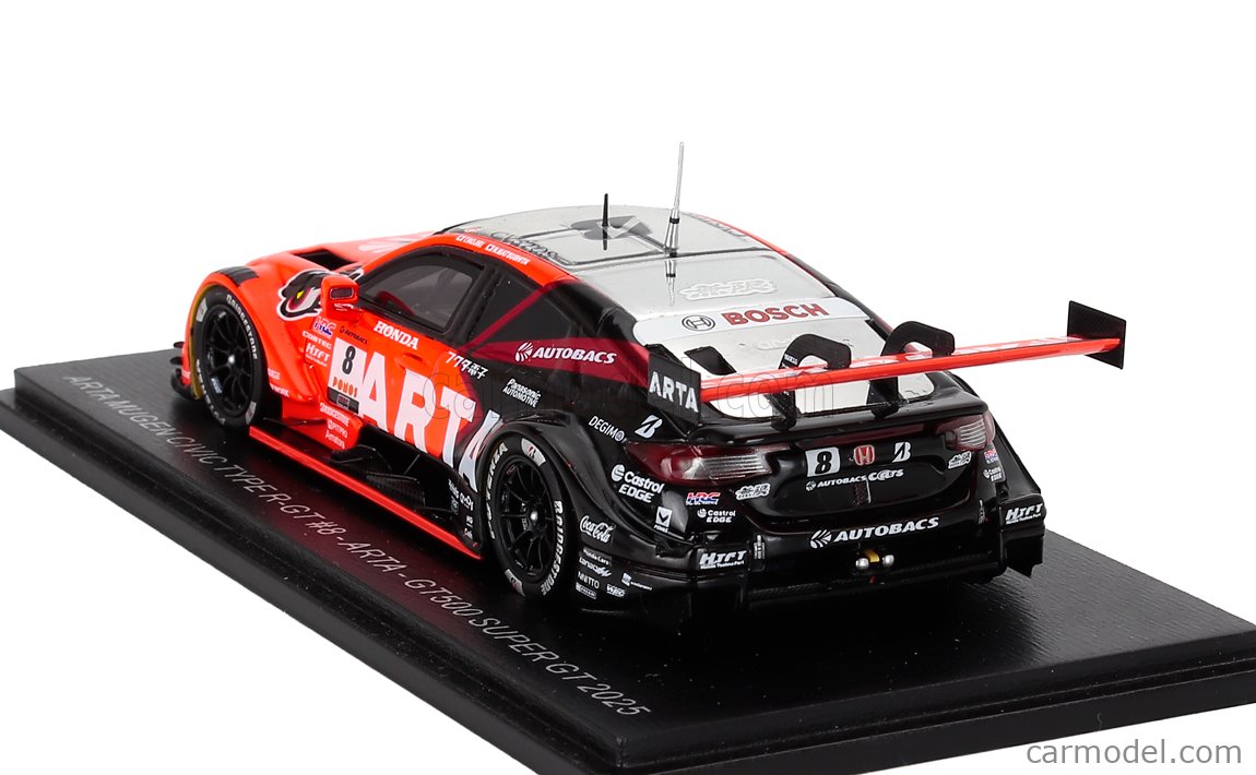 SPARK-MODEL 43SGT25008 Scale 1/43 | HONDA CIVIC TYPE R-GT TEAM