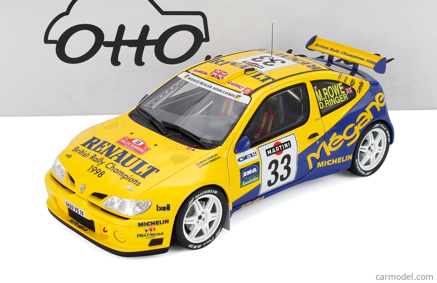 OTTO-MOBILE OT1195 Scale 1/18 | RENAULT MEGANE MAXI N 33 RALLY