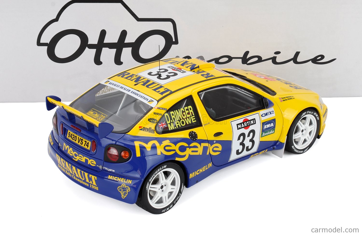 OTTO-MOBILE OT1195 Scale 1/18 | RENAULT MEGANE MAXI N 33 RALLY
