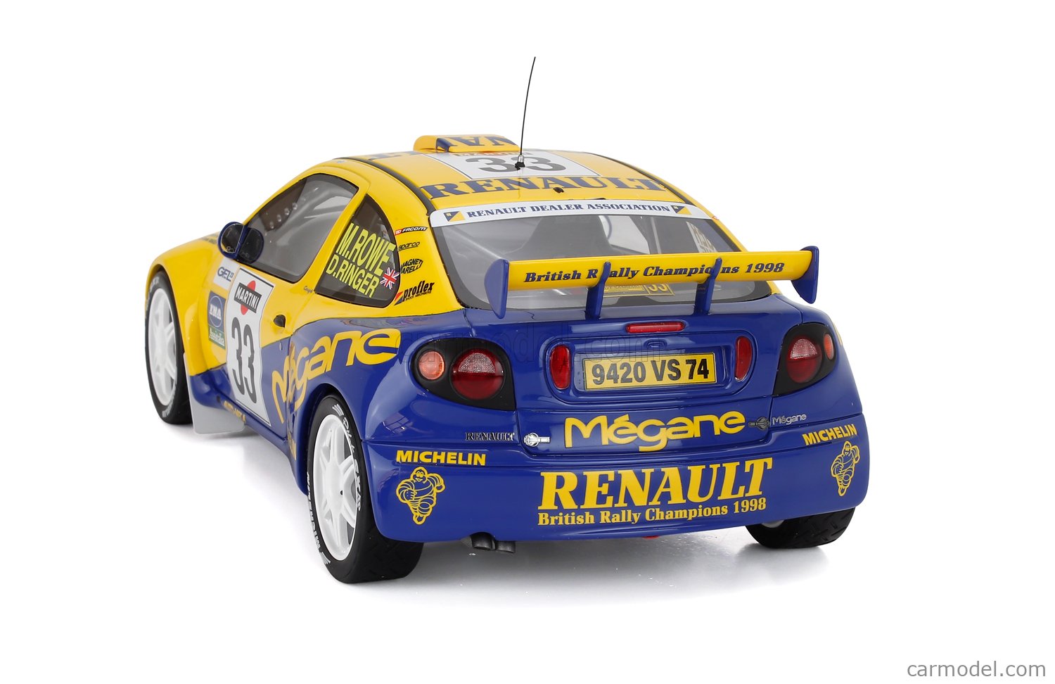 OTTO-MOBILE OT1195 Scale 1/18 | RENAULT MEGANE MAXI N 33 RALLY