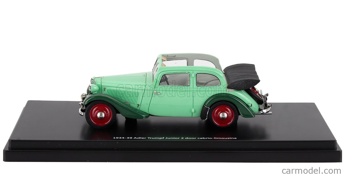 Miniature Esval 1/43 - Adler Trumpf Junior 1934-1939 - Berline 2 Portes Neuve