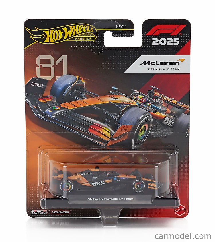 山*一様 Hot Wheels F1 Ferrari McLaren Jorda MATTEL HOT WHEELS JKD81 Scale 1/64 | McLAREN F1 MCL39 TEAM MCLAREN