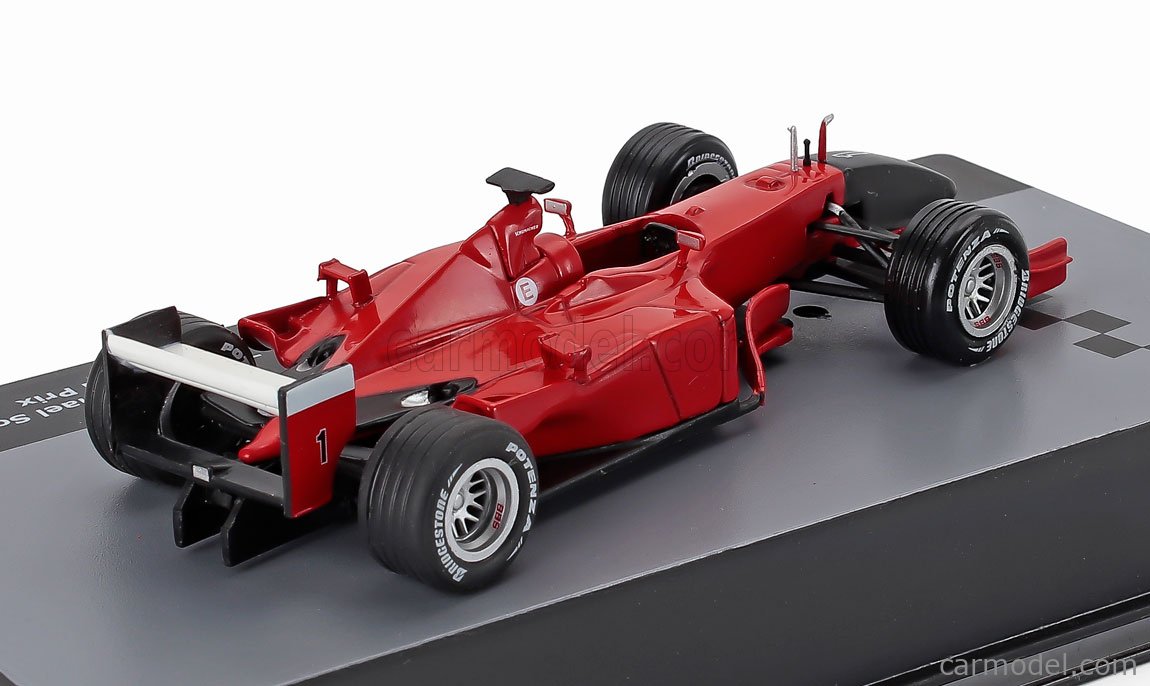 Miniature F1 Hot Wheels 1/18 Ferrari F2001 – Schumacher – Monza 2001