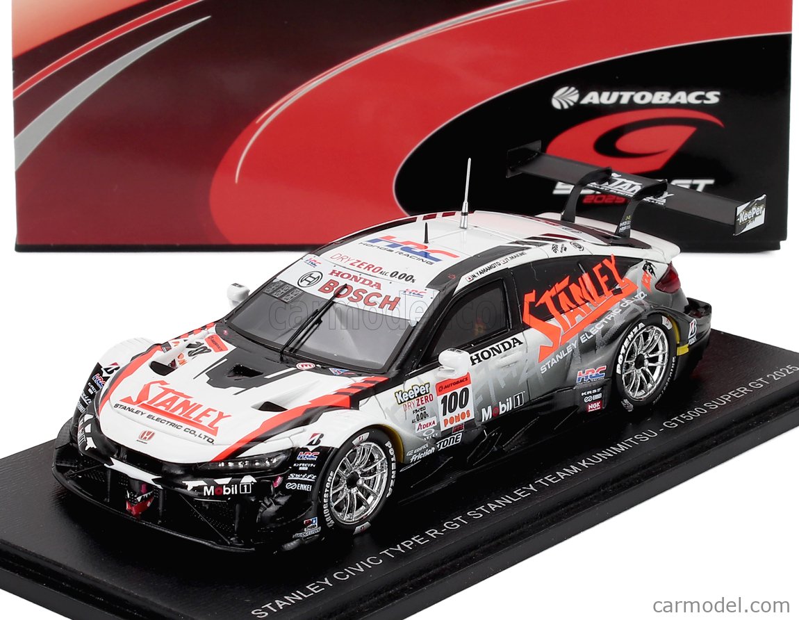 ミニカー 1/43 stanley civic type r-gt 楽天市場】スパーク 1/43 スタンレー シビック タイプ R-GT #100