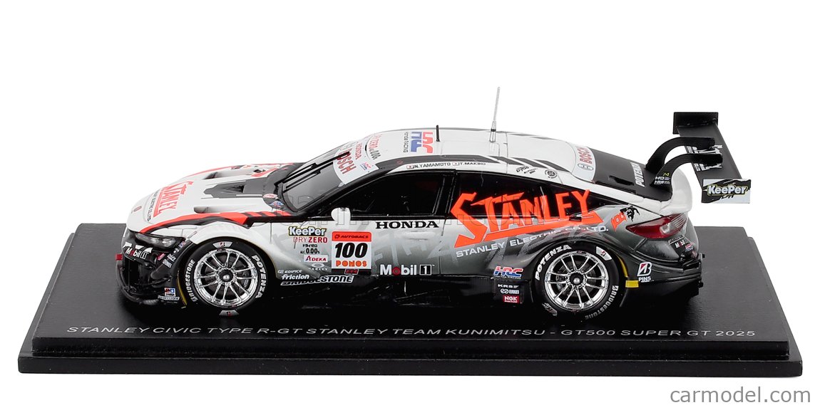 スパーク 1/43 STANLEY CIVIC TYPE R-GT 2025 2025 No.100 STANLEY CIVIC TYPE R-GT / STANLEY TEAM KUNIMITSU