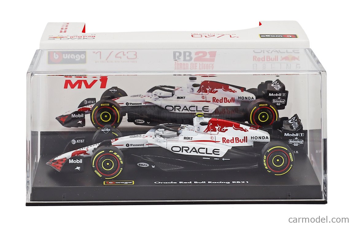 BURAGO 18-38234-J-22 Scale 1/43 | RED BULL F1 RB21 TEAM ORACLE RED