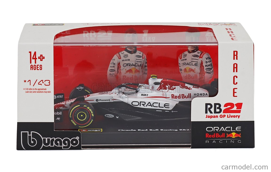 BURAGO 18-38234-J-22 Scale 1/43 | RED BULL F1 RB21 TEAM ORACLE RED