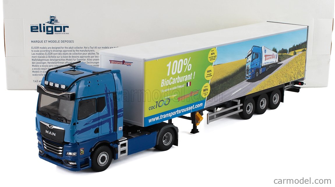 Camion et remorque porte container miniature