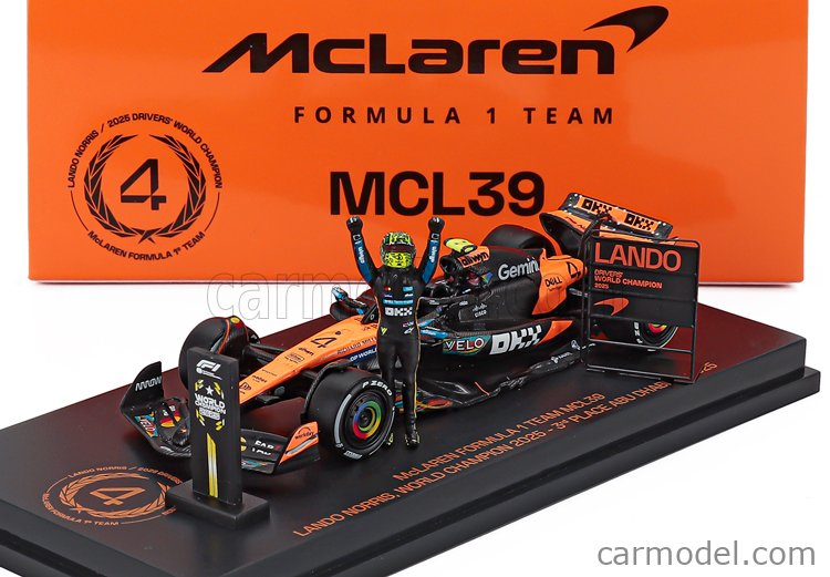 MINICHAMPS 530258704 Scale 1/64 | McLAREN F1 MCL39 TEAM MCLAREN N