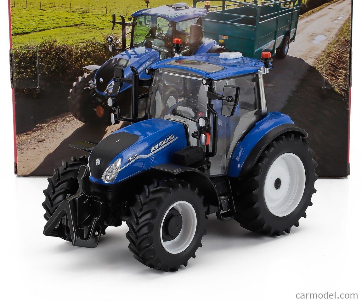 BRITAINS 43400 Scale 1/32 | NEW HOLLAND T5.120 TRACTOR 2018 BLUE BLACK